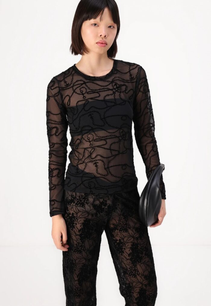 NMINNA STRAIGHT MESH PANTS - Image 4
