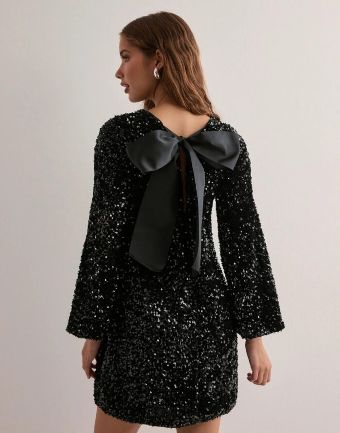 VMETTA LS Boatneck short dress - Image 5