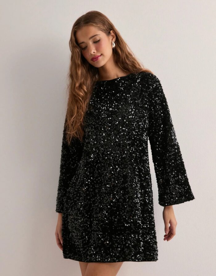 VMETTA LS Boatneck short dress - Image 4