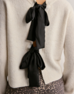 OBJPARVI SATEEN BOW KNIT CARDIGAN DIV - Image 4