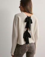 OBJPARVI SATEEN BOW KNIT CARDIGAN DIV - Image 3