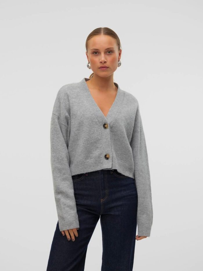 VMNALA LS V-NECK SHOR KNIT CARDIGAN VMA - Image 1