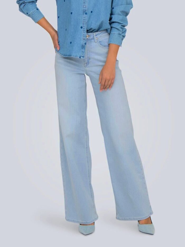 ONLMADISON BLUSH HW WIDE DNM - Image 1