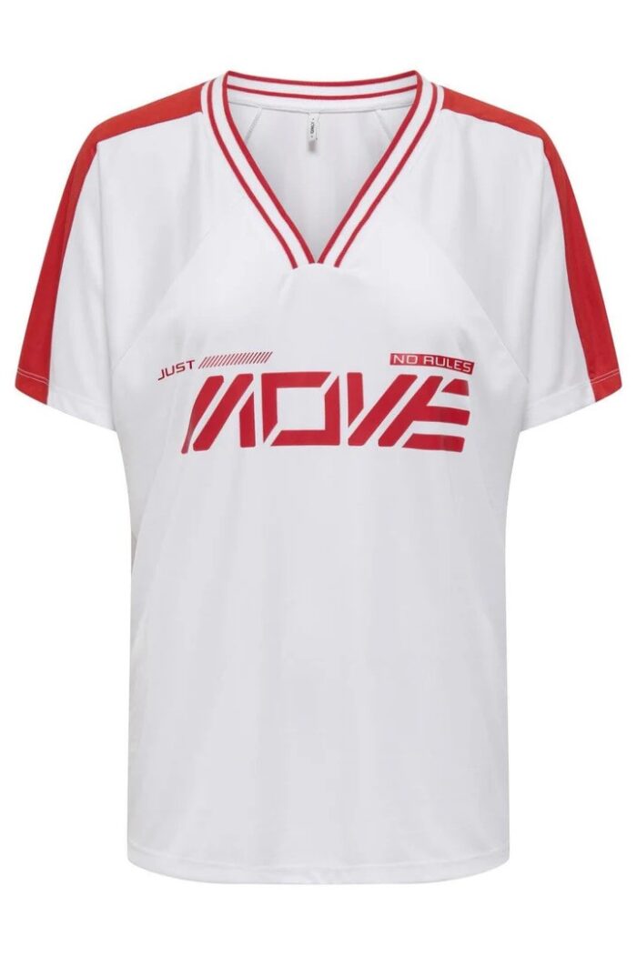 ONLBELLA S/S SPORT V-NECK TOP JRS - Image 1
