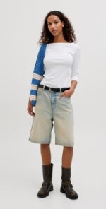 JXFIFI STR 3/4 BOATNECK TOP JRS NOOS - Image 3