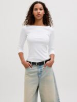 JXFIFI STR 3/4 BOATNECK TOP JRS NOOS