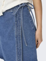 ONLVILLA WRAP TIE DSKIRT DNM GUA - Image 2