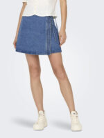 ONLVILLA WRAP TIE DSKIRT DNM GUA