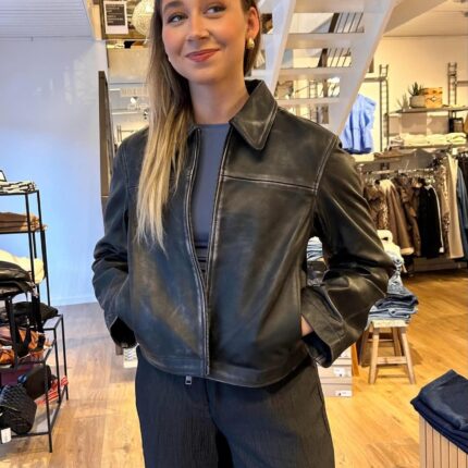 JXENYA LEATHER SHORT JACKET OTW