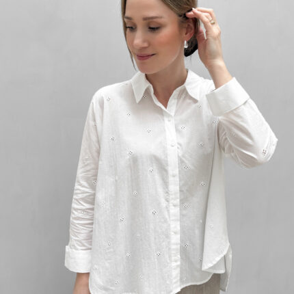 ONLNEW GRACE JULIA LIFE LS EMB SHIRT WVN