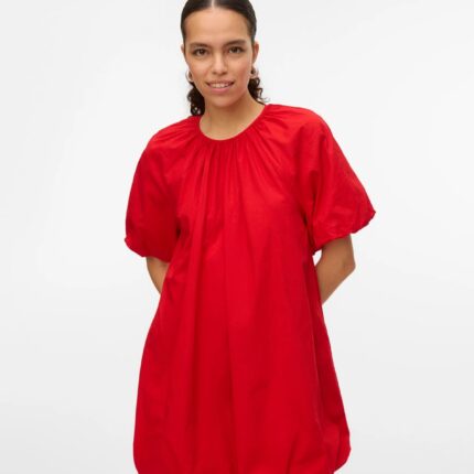 VMFREYA SHORT SS BALLOON DRESS WVN EX