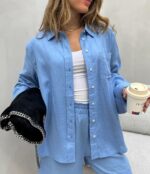 ONLTOKYO L/S LIN BL SHIRT